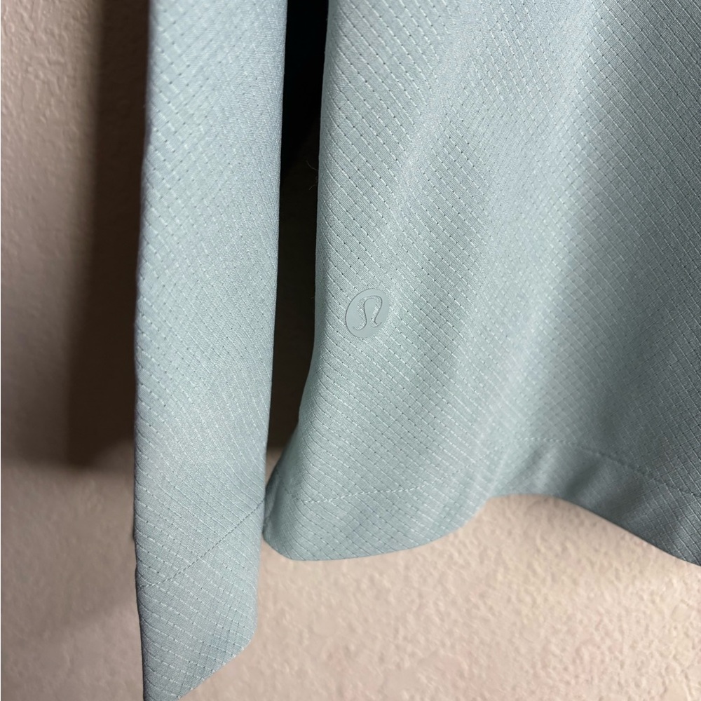Lululemon WovenAir Half-Zip Silver Blue M3DJYS size Large - Picture 4 of 4